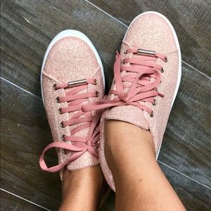 TOPSHOP PLATFORM ROSE GOLD KICKS